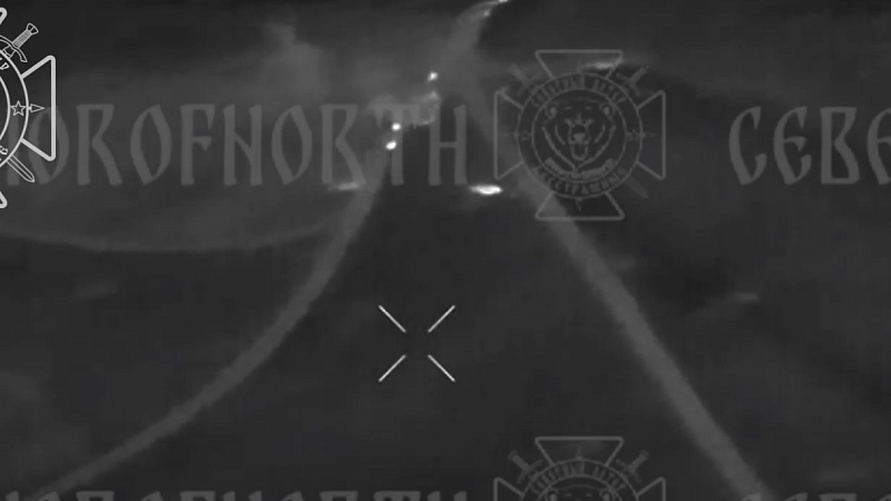 Дрон снял удар по двигающейся в сторону Курской области колонне квадроциклов ВСУ