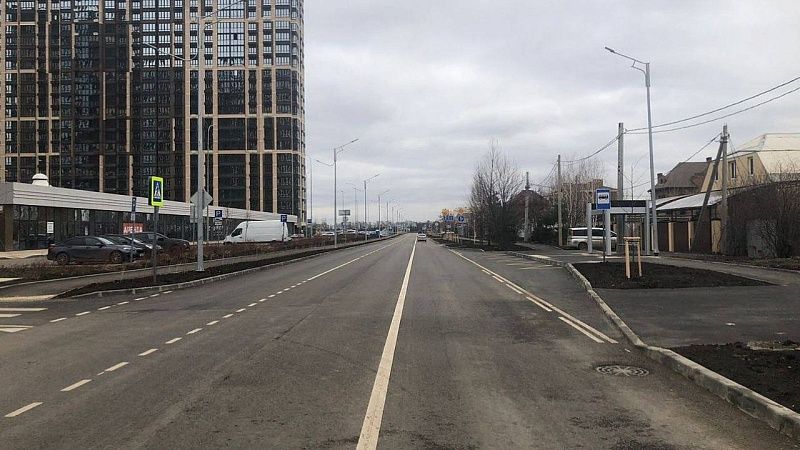 Строительство дороги к поселку Плодородному-2 завершили в Краснодаре