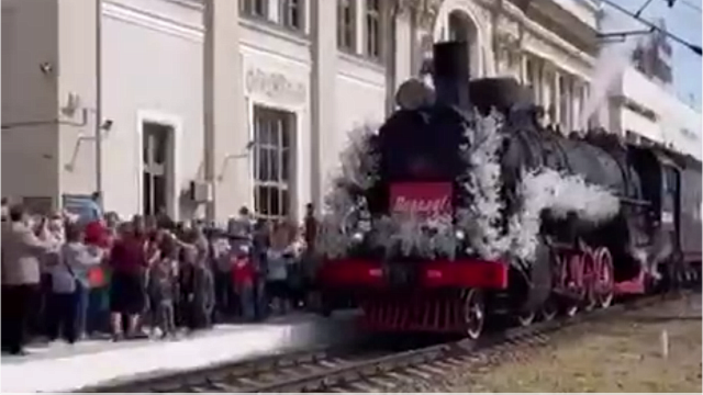 На краснодарском вокзале концертом встретят ретро-поезд «Победа»  Архивное фото: Телеканал «Краснодар»