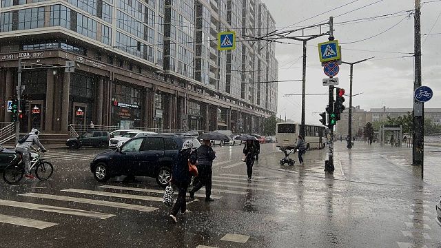 В Краснодаре вновь ожидается дождь. Фото: телеканал «Краснодар»