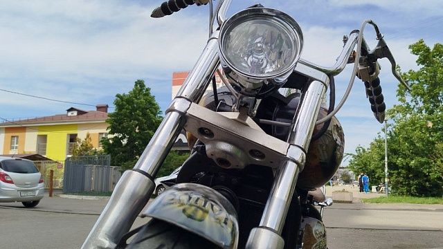 «Ночные Волки» приехали голосовать на мотоциклах в Усть-Лабинске