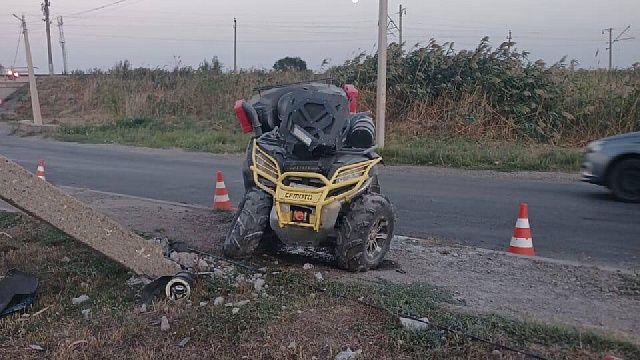 Водитель квадроцикла скончался после ДТП в Кущевском районе