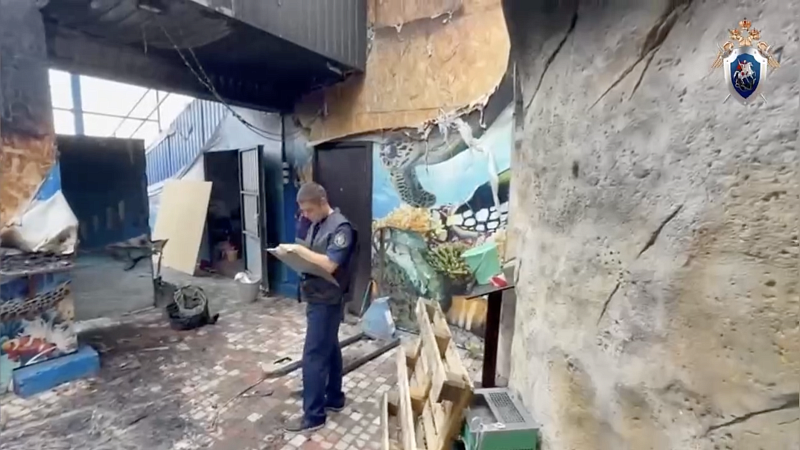 СК организовал проверку после пожара на крокодиловой ферме в Ейске