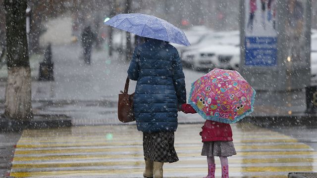 В субботу в Краснодаре ожидается ледяной дождь и мокрый снег