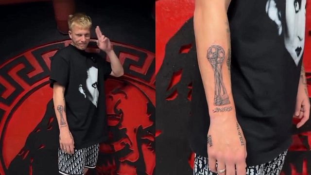 Игрок «Краснодара» Кривцов набил тату с кубком РПЛ