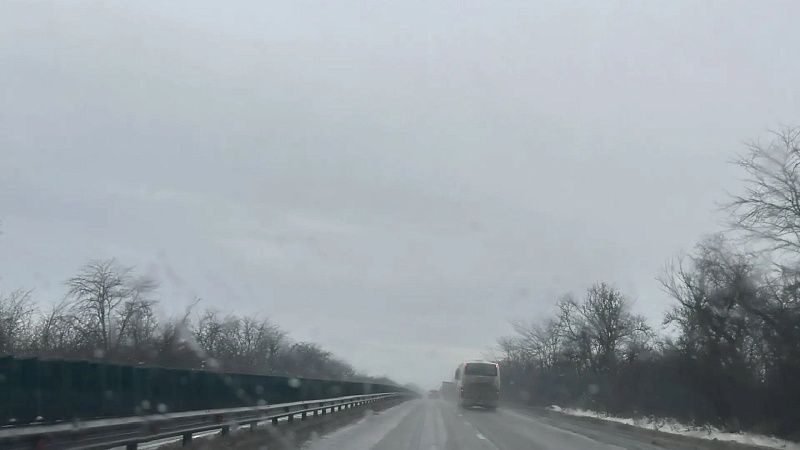 Из-за гололёда около 20 авто столкнулись на трассе Краснодар – Горячий Ключ