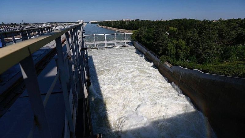 Краснодарское водохранилище обмелело из-за жары