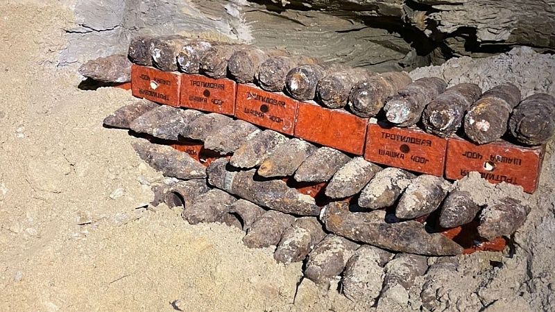 Порядка 170 снарядов времен ВОВ уничтожили сотрудники Росгвардии на Кубани