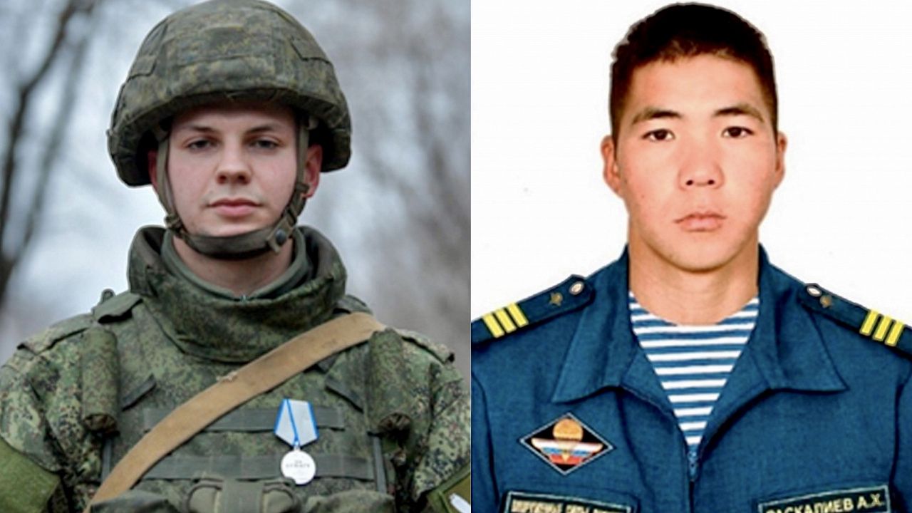 Ефрейтор Роман Срабионов и гвардии сержант Адельбек Раскалиев. Фото: Министерство обороны РФ