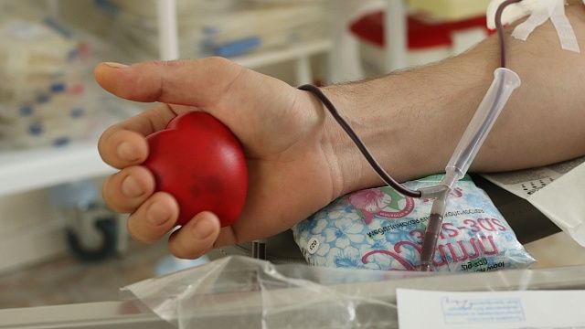 В 2023 году доноры Кубани сдали более 57 тысяч литров крови. Фото: телеканал «Краснодар»