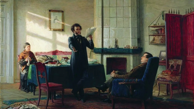 Фото: Александр Сергеевич Пушкин в селе Михайловском. Автор картины: Николай Николаевич Ге 1875, 77×106 см