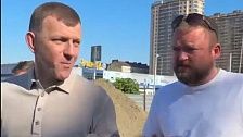 Мэр Наумов проверил ход строительства КНС на улице Российская