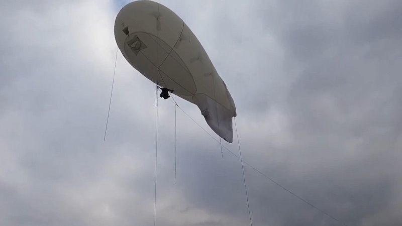 Аэростат перед матчем России и Никарагуа подняла в небо Росгвардия