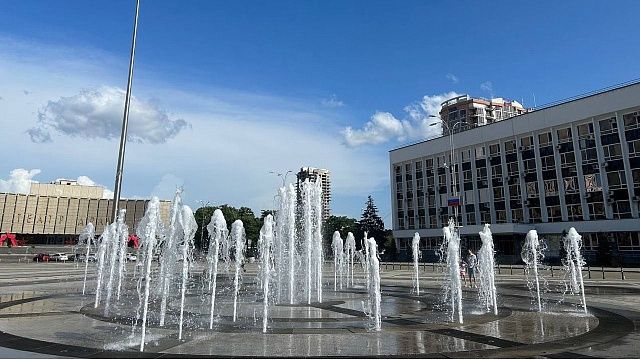 Главная городская площадь Краснодара. Фото: телеканал «Краснодар»