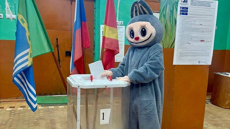 Избиратель проголосовал в костюме Лабубу в Челябинской области