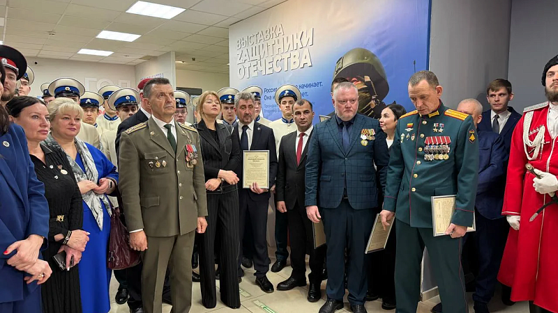 Выставка «Zащитники Отечества» открылась в Краснодаре 