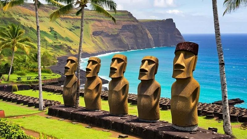 Нового каменного истукана нашли ученые на острове Пасхи