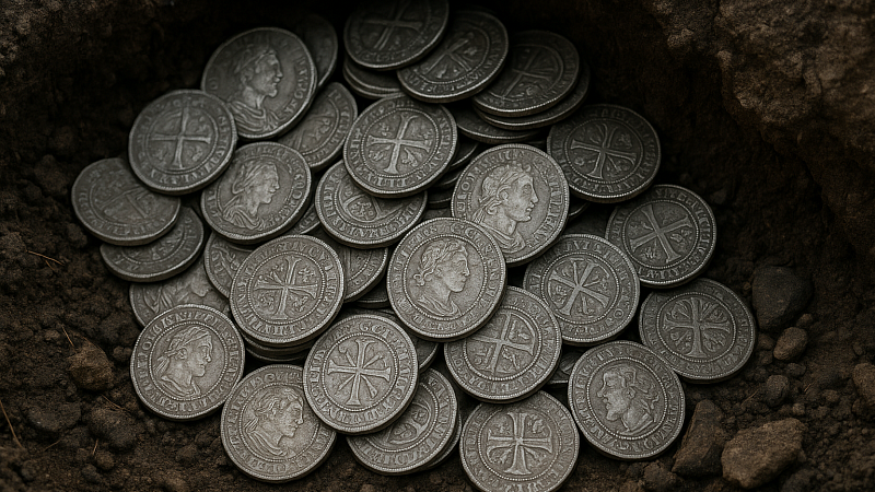 Редкий клад XIV века с серебряными монетами нашли в Смоленске 