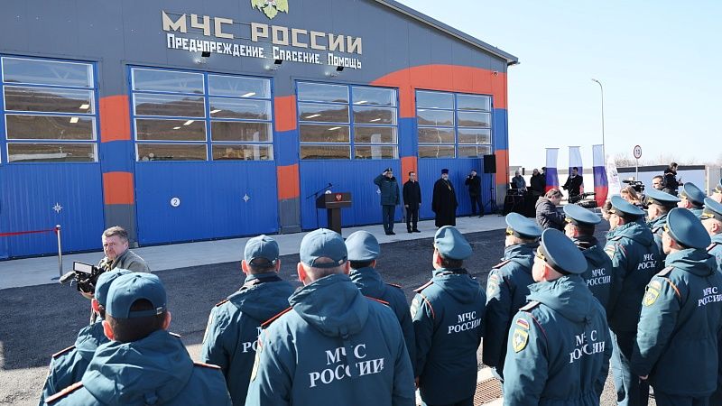 Пожарно-спасательную часть в Бетте торжественно открыли Куренков и Кондратьев