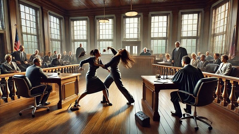 Сестра напавшего на самарского депутата мигранта избила потерпевшую в суде