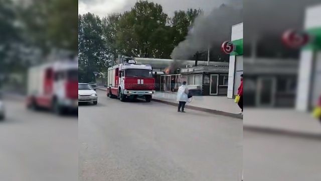 Пожар на рынке из-за короткого замыкания произошёл в Анапе
