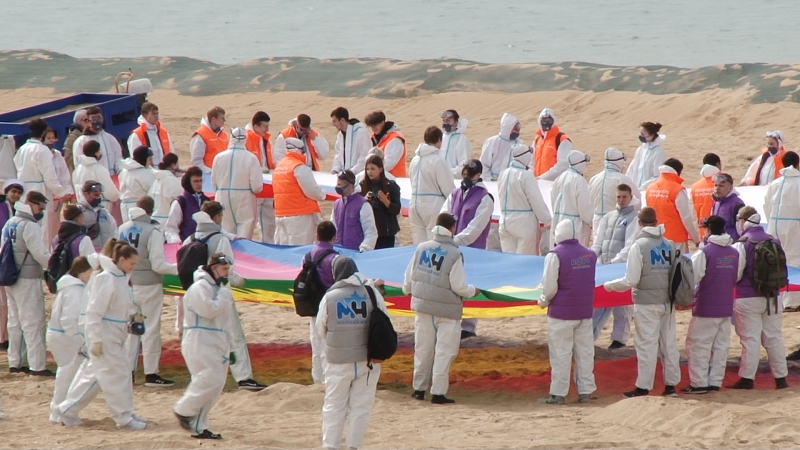 В рамках Всероссийской недели субботников прошла уборка на пляже в Анапе