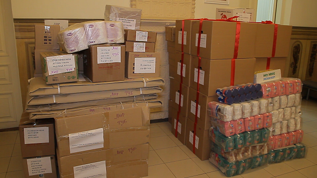 Гуманитарную помощь отправят из Краснодара в новые регионы Фото: телеканал «Краснодар»