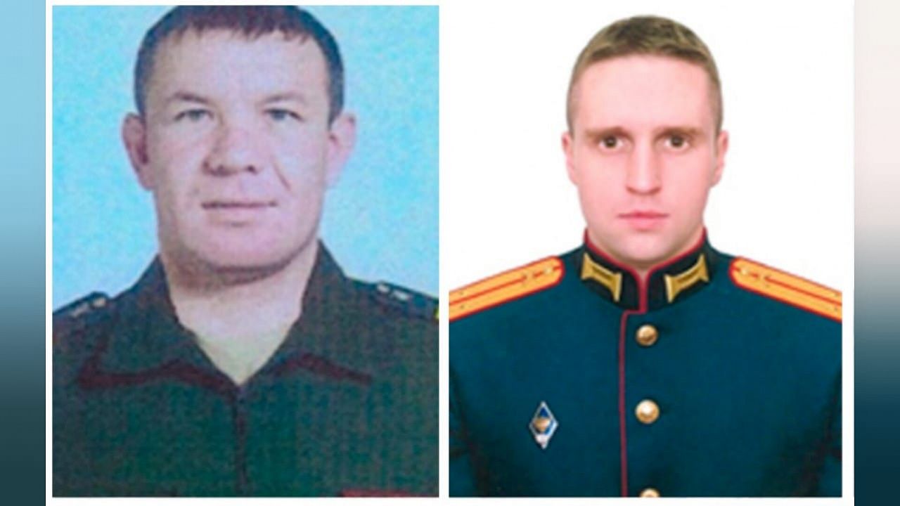 Гвардии сержант Владимир Косенков и лейтенант Андрей Крюков. Фото: Министерство обороны РФ