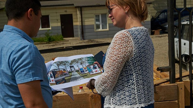 В музее имени Ф.А. Коваленко строят дворик с зоной для отдыха, выступлений и открытым кинотеатром