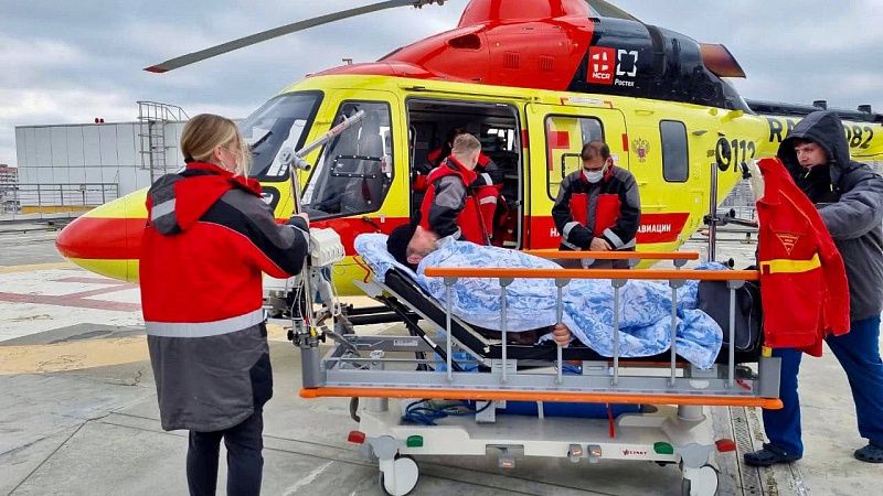 Новый вертолет санавиации получила Краевая клиническая больница №1 имени профессора Очаповского