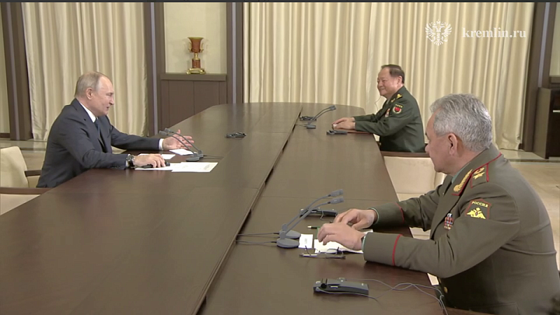 Владимир Путин провёл встречу с заместителем председателя Центрального военного совета КНР