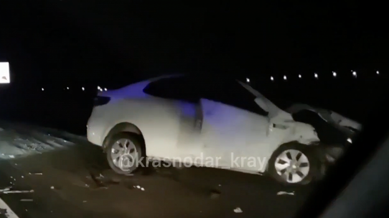 В аварии на трассе Краснодар-Кропоткин пострадали четыре человека
