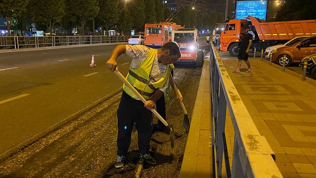 В Краснодаре начали ремонт дорог по нацпроекту БКД-2023 Фото: Телеканал «Краснодар»