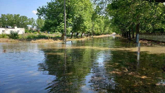 Уровень воды в Новой Каховке постепенно снижается 