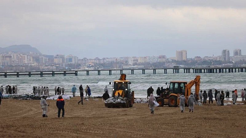 Более 12 тысяч тонн загрязненного грунта убрали с Черноморского побережья 