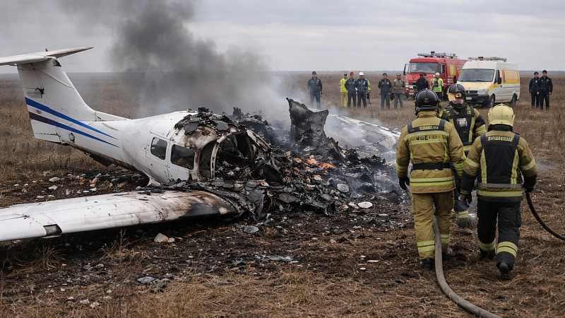 SHOT: три человека погибли при крушении учебного самолета в Орске