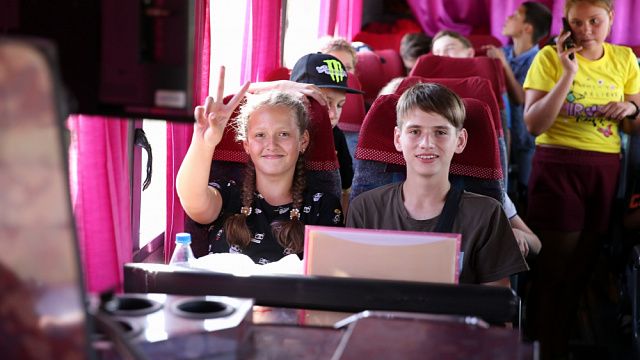 Школьники из Харьковской области приехали на каникулы в Краснодарский край