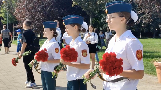 Акция «Вместе против терроризма» в Краснодаре / Фото: телеканал «Краснодар»