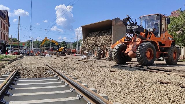 Движение трамваев по обычному графику запустят на ул. Московской 24 июля. Фото: t.me/krasnodar_tram