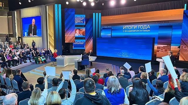 Депутат ГД Бессараб оценила пресс-конференцию президента. Фото: телеканал «Краснодар»