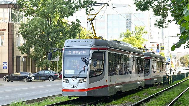 В Краснодаре с 4 по 7 августа изменится схема движения трамвая №2. Фото: Александр Райко