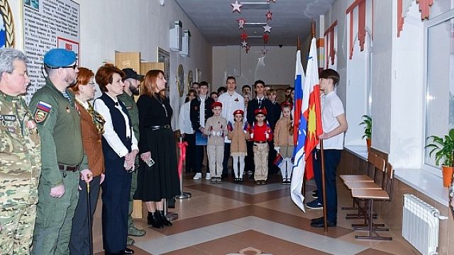 Торжественное открытие школьного музея СВО прошло в гимназии в Сочи