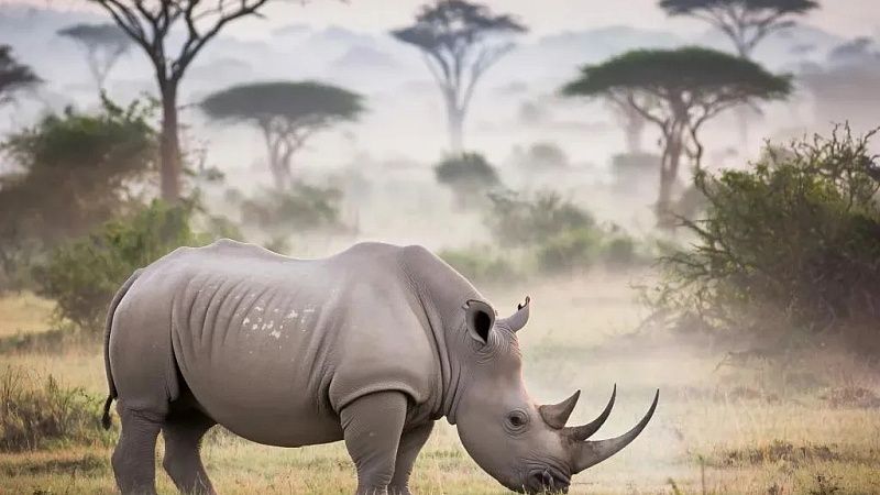 Сделать рога носорогов радиоактивными планируют власти ЮАР