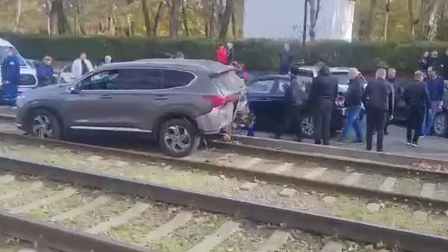 Водитель и семь авто пострадали в массовом ДТП в Краснодаре 