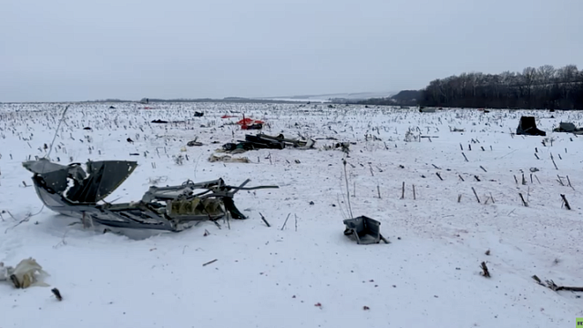 ВСУ сбили российский ИЛ-76 с украинскими военнопленными. Фото: RT 