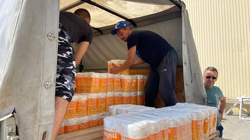 Из Краснодарского края в Белгородскую область направили 40 тонн гумпомощи