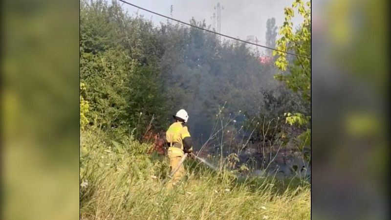 Глава Крымска выехал на место пожара