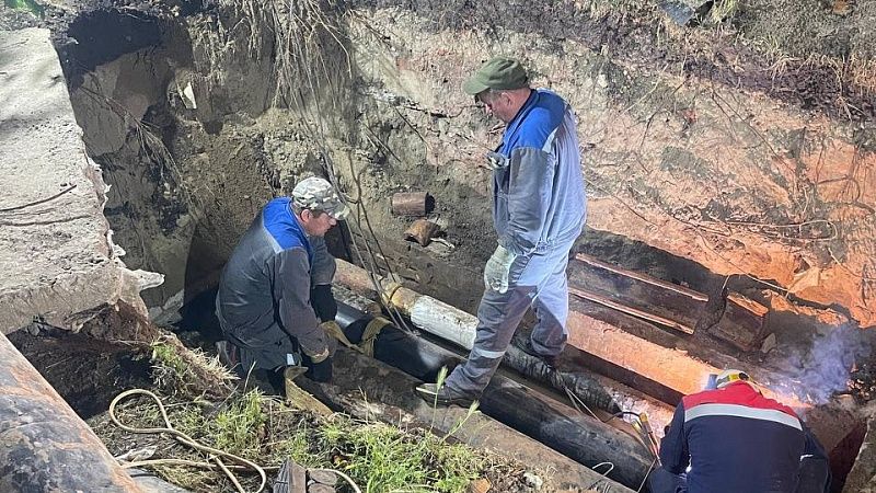 Горячее водоснабжение начали восстанавливать на улице Дальней в Краснодаре