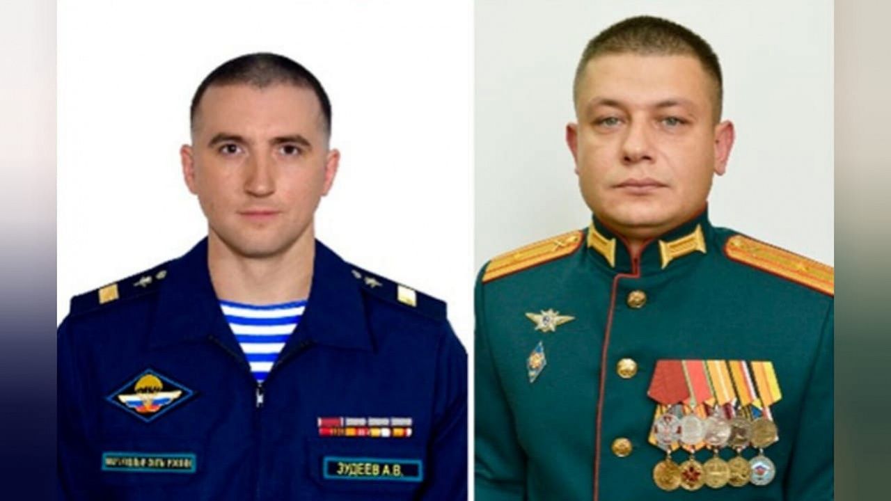 Старший сержант Алексей Зудеев и майор Дмитрий Обийко. Фото: Министерство обороны РФ