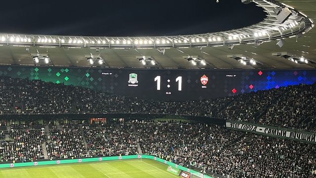 Джон Кордоба сравнял счет в конце первого тайма в матче «Краснодар» — ЦСКА